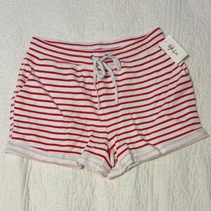 Style & Co. Red and White Striped Women Shorts
